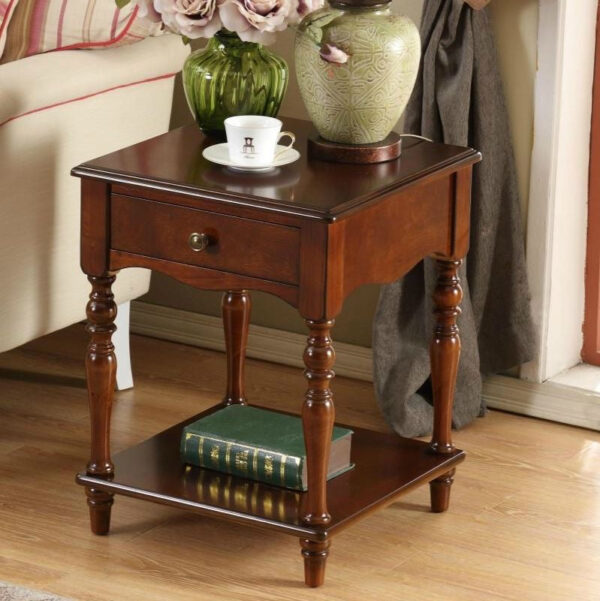 Solid wood coffee table bedside table - Image 2