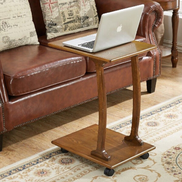 Solid wood sofa side table Removable table - Image 5