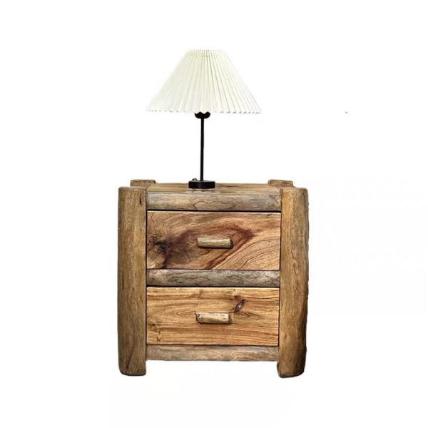 Solid Camphor Wood Nightstand - Image 2