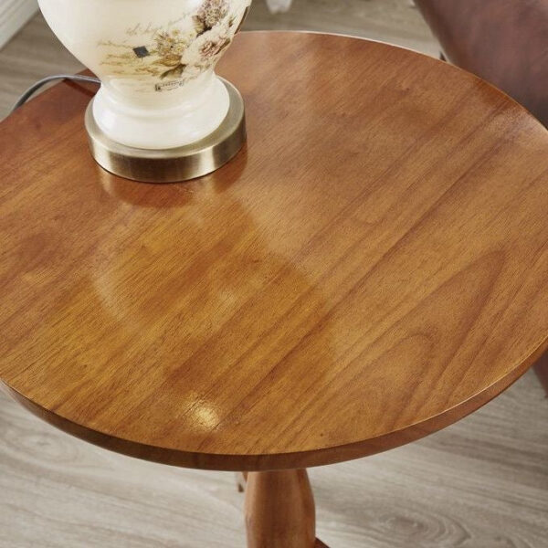 Romantic solid wood small round table - Image 6