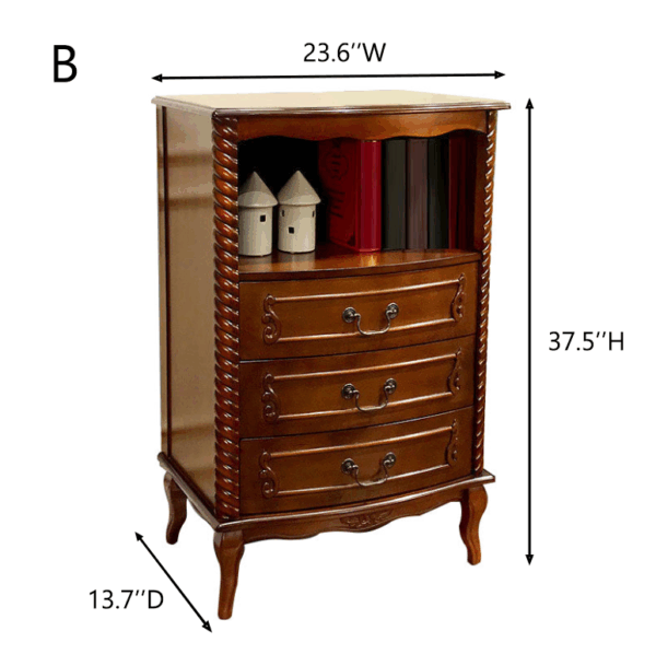 Solid Wood Drawer Storage Cabinet - Image 8