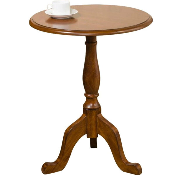 Solid wood round side table - Image 6