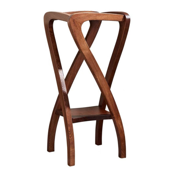 Solid Ash Wood Artistic Plant Stand, Floor-Standing Spiral Flower Pot Holder - Image 6