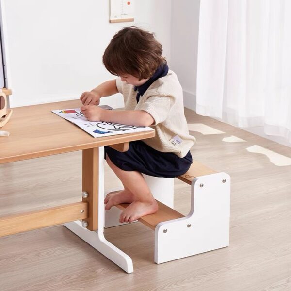 Versatile Wooden Step Stool for Kids - Image 9