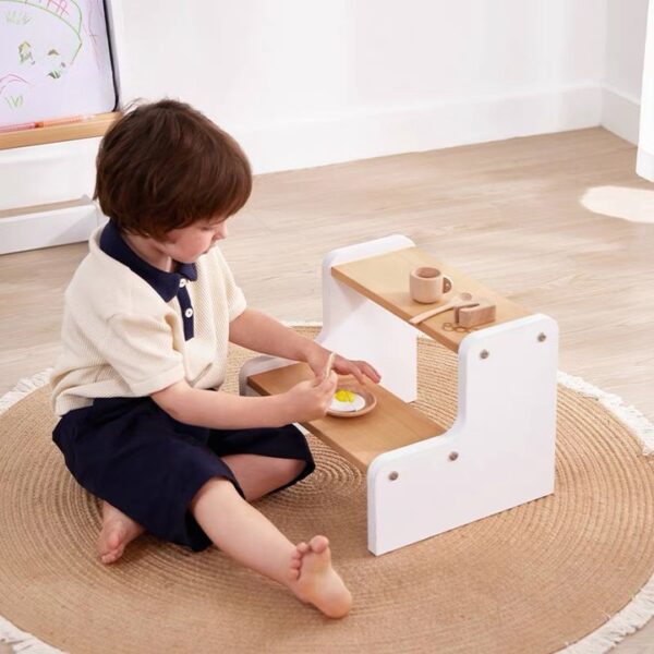 Versatile Wooden Step Stool for Kids - Image 8