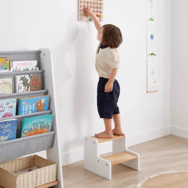 Versatile Wooden Step Stool for Kids - Image 4